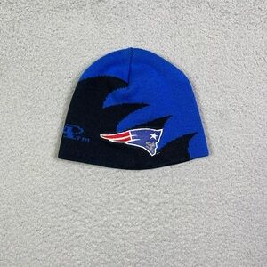 Vintage 90s New England Patriots logo athletic shark tooth beanie‎ hat